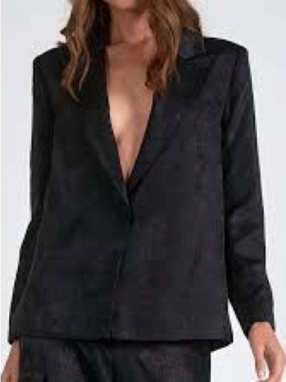 Elan Black Textured Shimmering Blazer- NWT